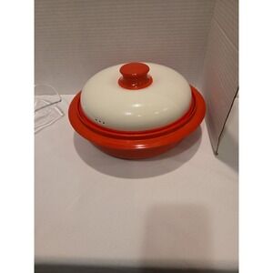 Vtg RangeMate Microwave Red Cooker Grill